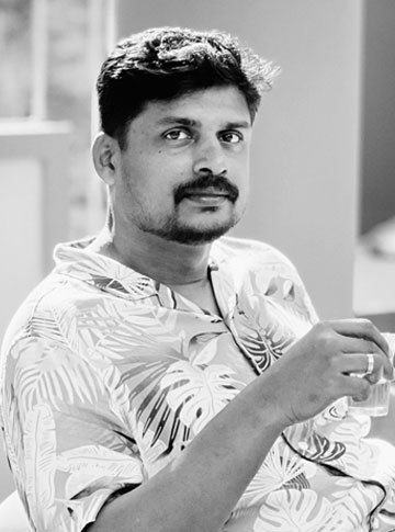 Portrait of Vinay Krishnan, Creative Director